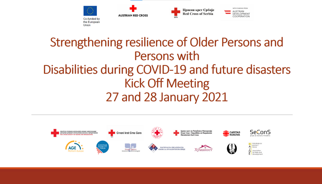 Jačanje otpornosti starijih osoba i osoba sa invaliditetom tokom COVID-19 i budućih kriza